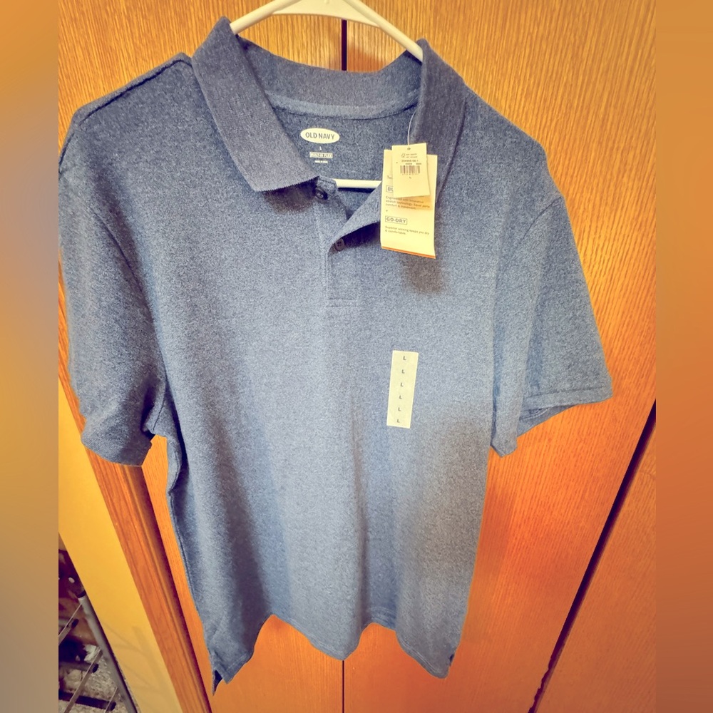 Old Navy Blue Polo Shirt and Grey polo shirt